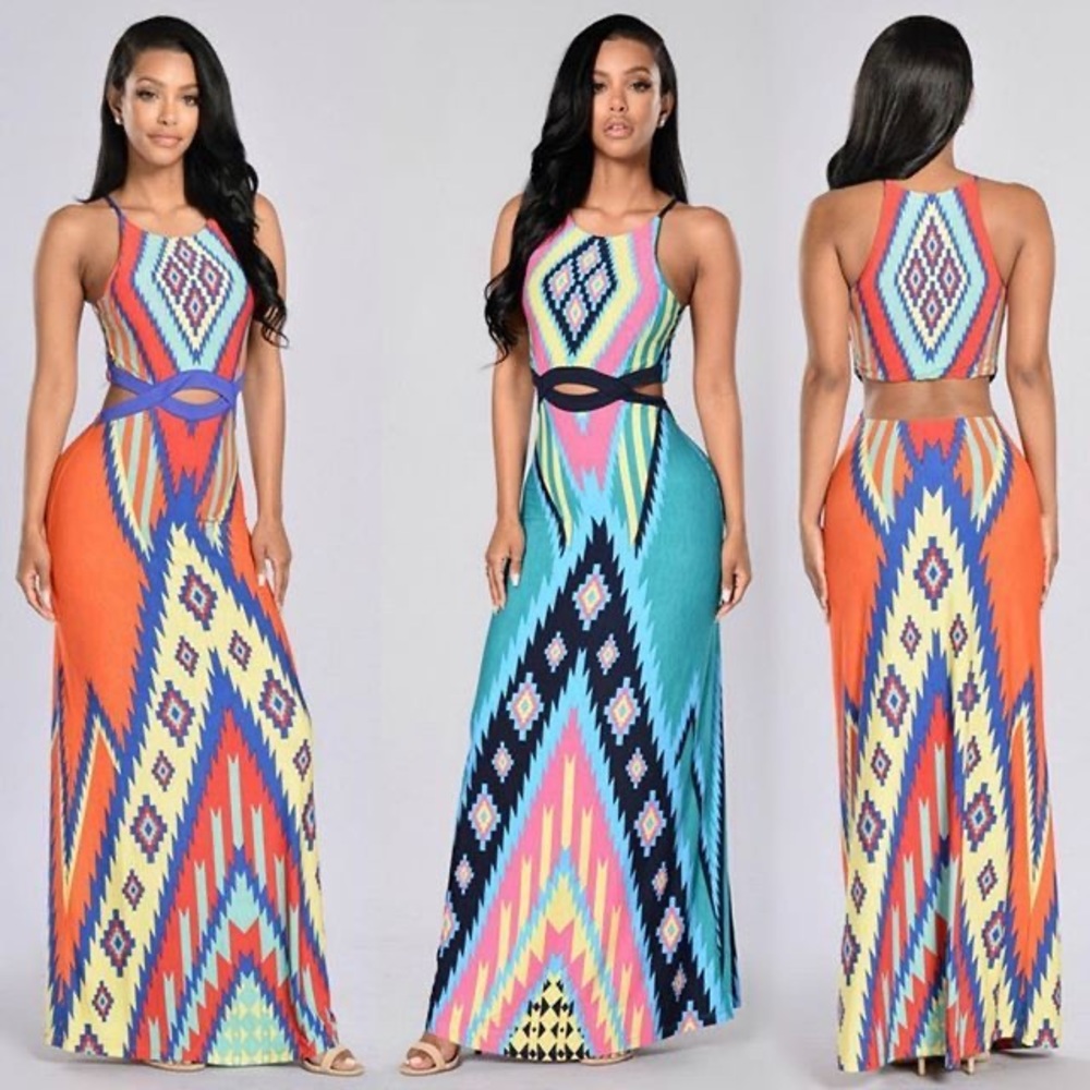 Fashion Nova Rio de Janeiro Backless Maxi Dress